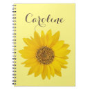 Zoek naar zonnebloem notitieboeken Aangepaste naam