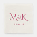 Zoek naar magenta servetten Bruid