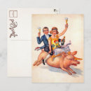 Zoek naar vintage varken briefkaarten Retro