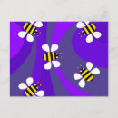 Zoek naar hommel van de cartoon briefkaarten Bijen