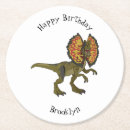 Zoek naar fossielen onderzetters Dinosaurus