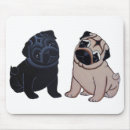 Zoek naar zwarte pug muismatten Hond