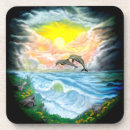 Zoek naar dolfijnen onderzetters Water