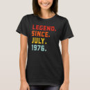 Zoek naar legende sinds 1976 tshirts Verjaardag