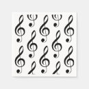 Zoek naar piano muziek servetten Zwart wit