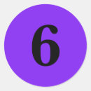 Zoek naar nummer 6 stickers Zes