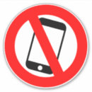 Zoek naar mobiele telefoon stickers Verboden