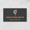 Zoek naar voice over visitekaartjes Microfoon
