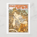 Zoek naar alphonse mucha briefkaarten Fiets