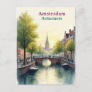 Zoek naar amsterdam vintage briefkaarten Illustratie