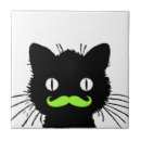 Zoek naar grappige kat tegels Zwart