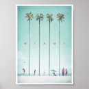 Zoek naar vintage beach kunst Miami