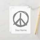 Zoek naar hippie teken briefkaarten Symbool
