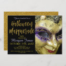 Zoek naar masquerade ball halloween uitnodigingen Paars