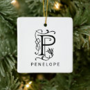 Zoek naar monogram p ornamenten Elegant