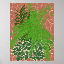 Zoek naar botanische varens posters Boho