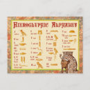 Zoek naar egyptische hiërogliefen briefkaarten Symbolen