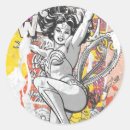 Zoek naar uit de amazone stickers Superheldin