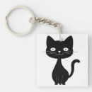 Zoek naar cartoon zwarte kat sleutelhangers Voor kattenliefhebber