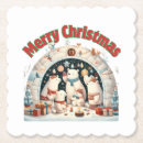 Zoek naar noordpool onderzetters Santa