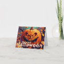 Zoek naar pompoen gezicht kaarten Spookachtig