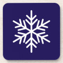 Zoek naar sneeuwvlokken onderzetters Winter