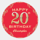 Zoek naar verjaardag 20 jaar stickers Verjaardagsfeest