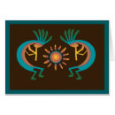 Zoek naar inheemse zon briefkaarten Kokopelli