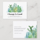 Zoek naar cactussen visitekaartjes Succulent