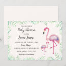 Zoek naar flamingo babyshower uitnodigingen Roze