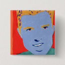 Zoek naar maan gezicht buttons Blauw