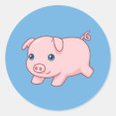 Zoek naar schattig biggetje stickers Varken