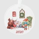 Zoek naar de grappige kerstman ornamenten Santa