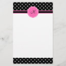 Zoek naar monogram briefpapier Zwart