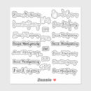 Zoek naar meisjesnamen stickers Kalligrafie