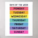 Zoek naar dag van de week posters Lerend