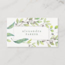 Zoek naar bladeren visitekaartjes Elegant