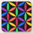 Zoek naar flower of life onderzetters Kleurrijk