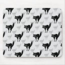 Zoek naar silhouet katten muismatten Zwarte kat