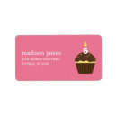 Zoek naar cupcake etiketten Adresetiketten