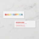 Zoek naar oppas visitekaartjes Kind