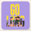 Zoek naar nostalgie onderzetters Nostalgische illustratie