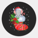 Zoek naar grappige olifanten stickers Kerstmis