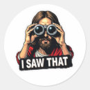 Zoek naar grappige christelijke stickers Dat zag ik