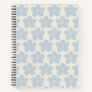 Zoek naar bloemen notitieboeken Blauw