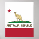 Zoek naar australië vlag posters Kangoeroe