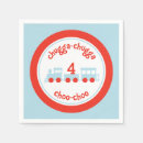 Zoek naar treinen servetten Choo choo