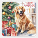 Zoek naar golden retriever stickers Waterverf
