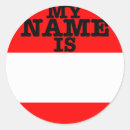 Zoek naar naamplaatje stickers Groet