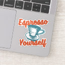 Zoek naar koffie stickers Ik hou van koffie